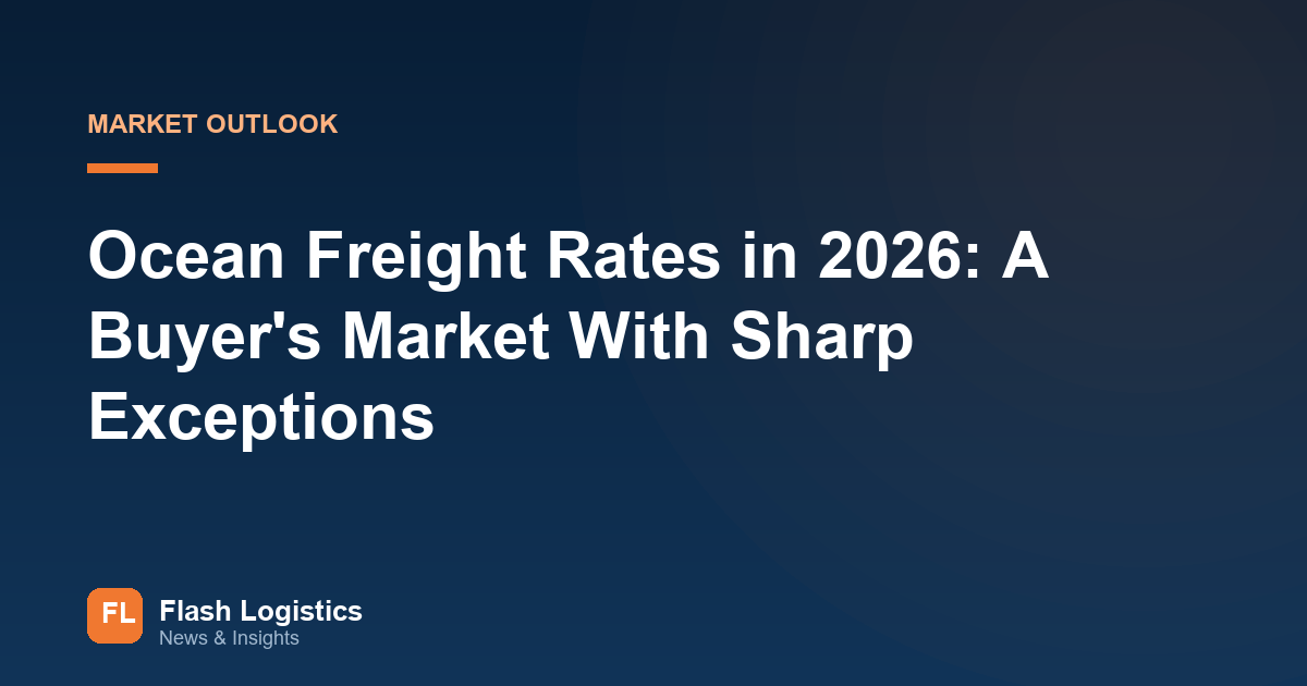 Ocean Freight Rates in 2026: A Buyer's Market With Sharp Exceptions